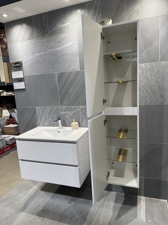 S7009417/S7009426 Sussex White Gloss Basin And Unit